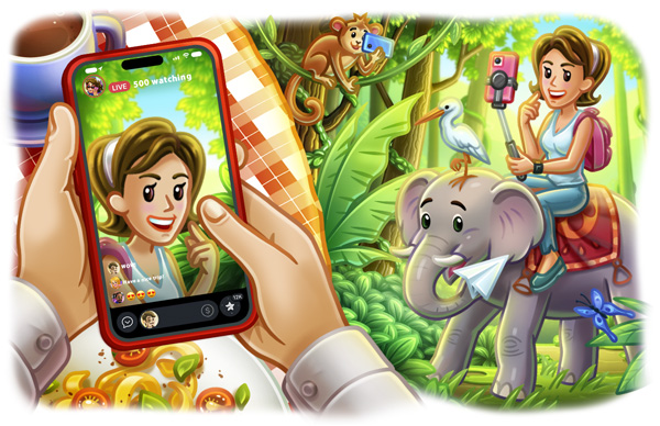 Historias en directo, repetición de mensajes, subastas de regalos y más